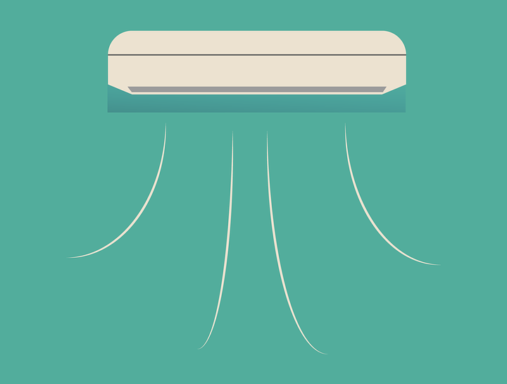 Air conditioning unit vector graphic